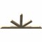 Ekena Millwork Saratoga Rough Sawn Timber Gable Bracket, Douglas Fir, 108"W x 49"H x 4"D x 6"F, 11/12 Pitch GBW108X49X0406SAR00RDF - alternate 3